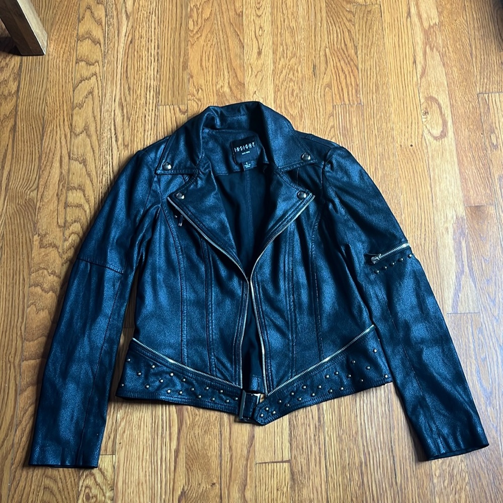 Women’s size 4 fake Leather Jacket